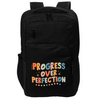 Growth Mindset Progress Over Perfection Back To School Retro Impact Tech Backpack