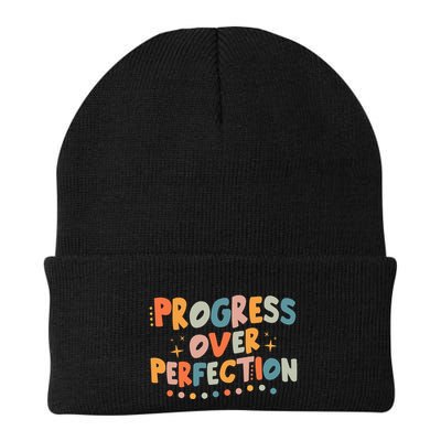 Growth Mindset Progress Over Perfection Back To School Retro Beanie