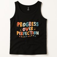 Growth Mindset Progress Over Perfection Back To School Retro Tank Top