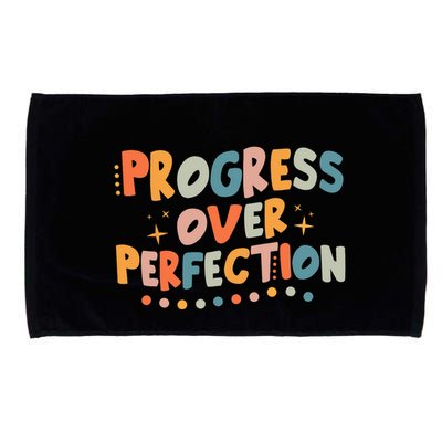 Growth Mindset Progress Over Perfection Back To School Retro Microfiber Hand Towel