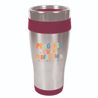 Growth Mindset Progress Over Perfection Back To School Retro 16oz Travel Tumbler