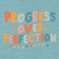 Growth Mindset Progress Over Perfection Back To School Retro Sueded Cloud Jersey T-Shirt