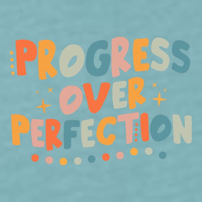Growth Mindset Progress Over Perfection Back To School Retro Sueded Cloud Jersey T-Shirt
