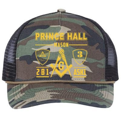 Greats Masonic Prince Hall Masons 2B1 ASK1 Fathers Day Gift Retro Rope Trucker Hat Cap