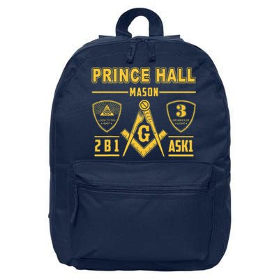 Greats Masonic Prince Hall Masons 2B1 ASK1 Fathers Day Gift 16 in Basic Backpack