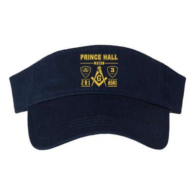 Greats Masonic Prince Hall Masons 2B1 ASK1 Fathers Day Gift Valucap Bio-Washed Visor