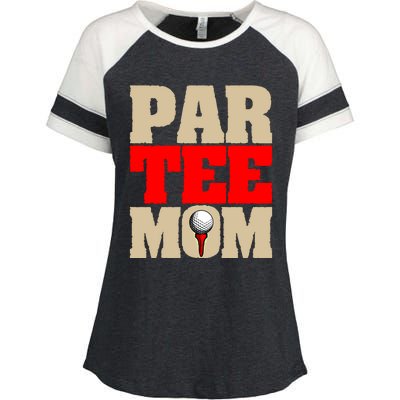 Golf Mom Par Tee Mom Mother's Day Gift Enza Ladies Jersey Colorblock Tee