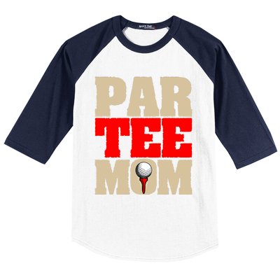 Golf Mom Par Tee Mom Mother's Day Gift Baseball Sleeve Shirt