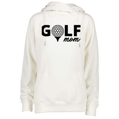 Golf Mom Premium Womens Funnel Neck Pullover Hood