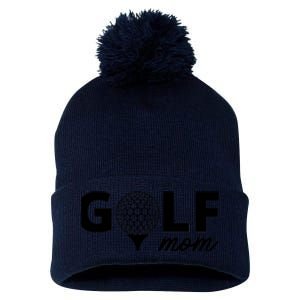 Golf Mom Premium Pom Pom 12in Knit Beanie