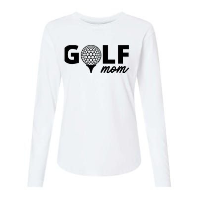 Golf Mom Premium Womens Cotton Relaxed Long Sleeve T-Shirt