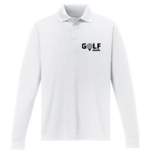 Golf Mom Premium Performance Long Sleeve Polo