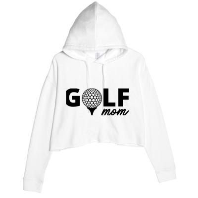 Golf Mom Premium Crop Fleece Hoodie