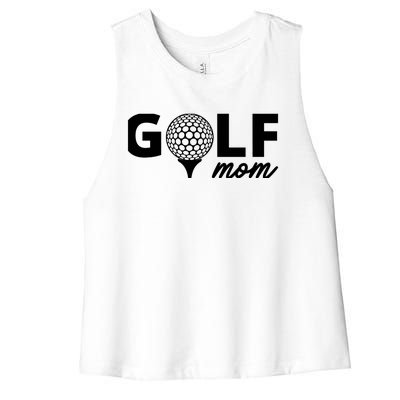 Golf Mom Premium Women's Racerback Cropped Tank