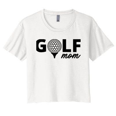 Golf Mom Premium Women's Crop Top Tee