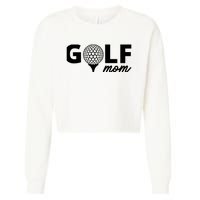 Golf Mom Premium Cropped Pullover Crew