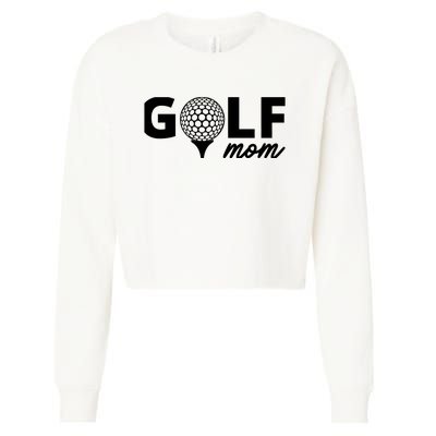 Golf Mom Premium Cropped Pullover Crew