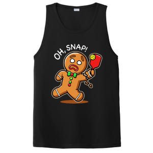 Gingerbread Man Playing Pickleball PosiCharge Competitor Tank