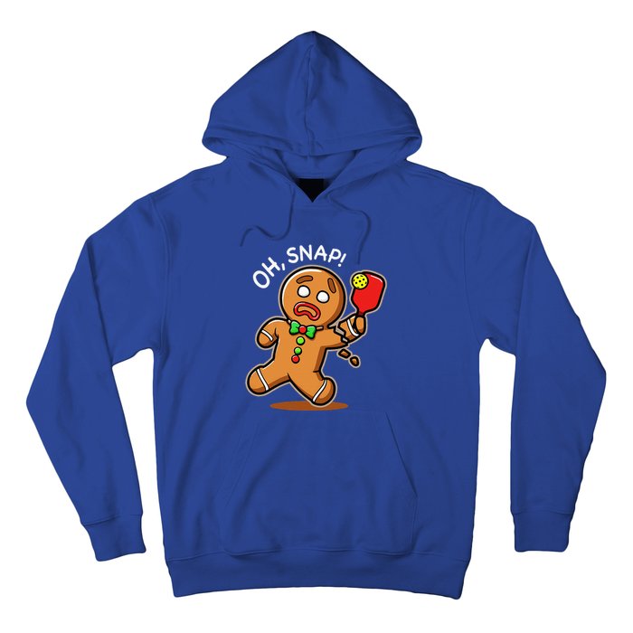 Gingerbread Man Playing Pickleball Hoodie