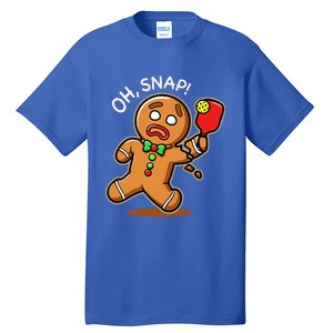 Gingerbread Man Playing Pickleball Tall T-Shirt