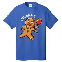 Gingerbread Man Playing Pickleball Tall T-Shirt