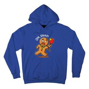 Gingerbread Man Playing Pickleball Tall Hoodie