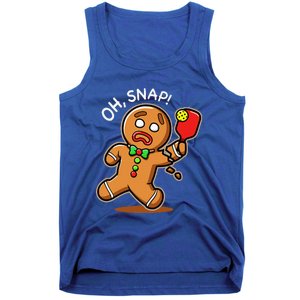 Gingerbread Man Playing Pickleball Tank Top