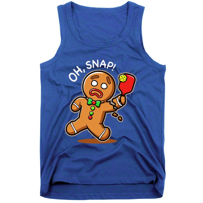 Gingerbread Man Playing Pickleball Tank Top