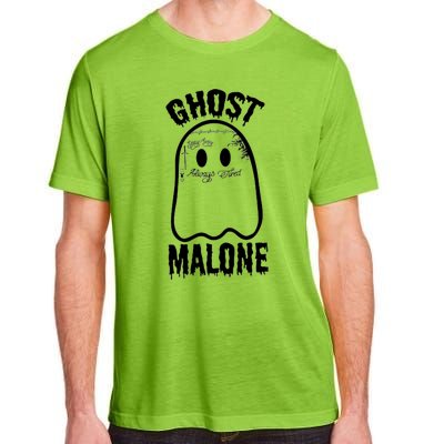 Ghost Malone Post Malone Funny Ghost Halloween Adult ChromaSoft Performance T-Shirt