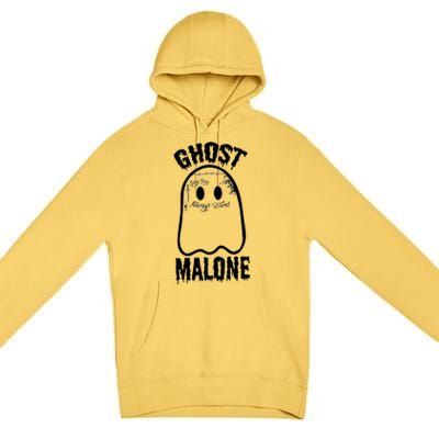 Ghost Malone Post Malone Funny Ghost Halloween Premium Pullover Hoodie