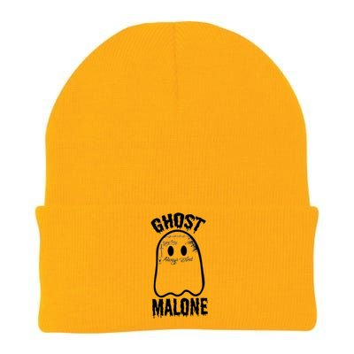 Ghost Malone Post Malone Funny Ghost Halloween Knit Cap Winter Beanie