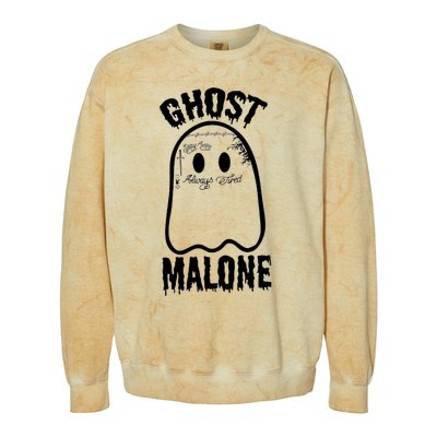 Ghost Malone Post Malone Funny Ghost Halloween Colorblast Crewneck Sweatshirt