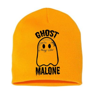 Ghost Malone Post Malone Funny Ghost Halloween Short Acrylic Beanie