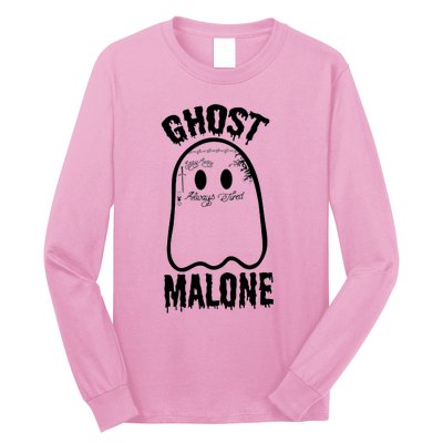 Ghost Malone Post Malone Funny Ghost Halloween Long Sleeve Shirt