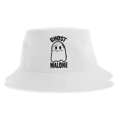 Ghost Malone Post Malone Funny Ghost Halloween Sustainable Bucket Hat