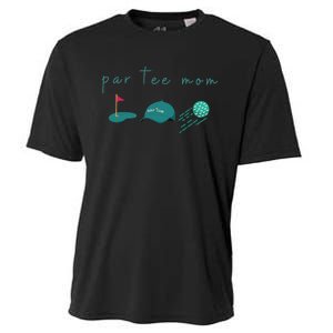 Golf Mom Par Tee Mom Mama Golf Lover Golfer Cooling Performance Crew T-Shirt