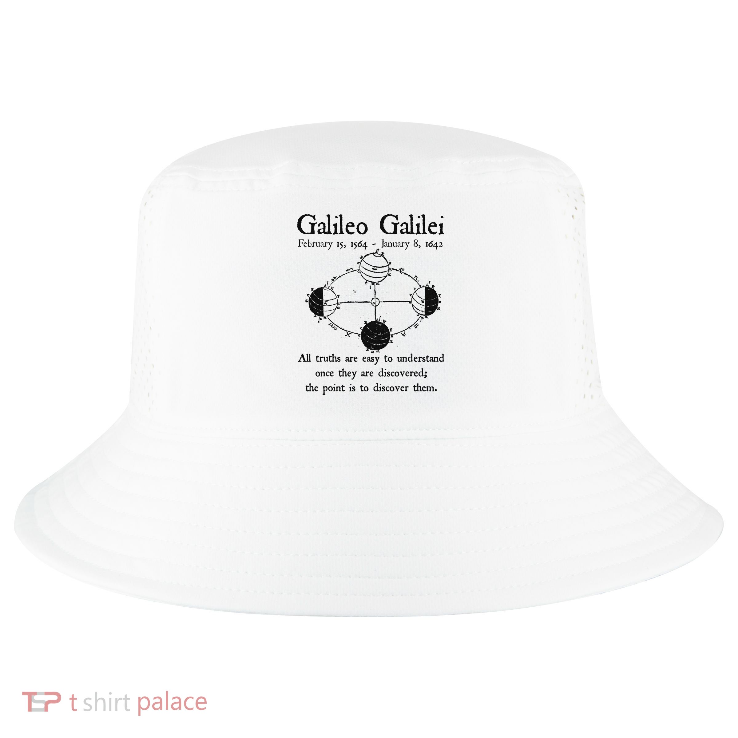 Galileo Moon Phases Discover Truth Math Science Teacher Geek Cool Comfort Performance Bucket Hat