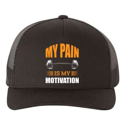 Gym Motivation Quote Yupoong Adult 5-Panel Trucker Hat