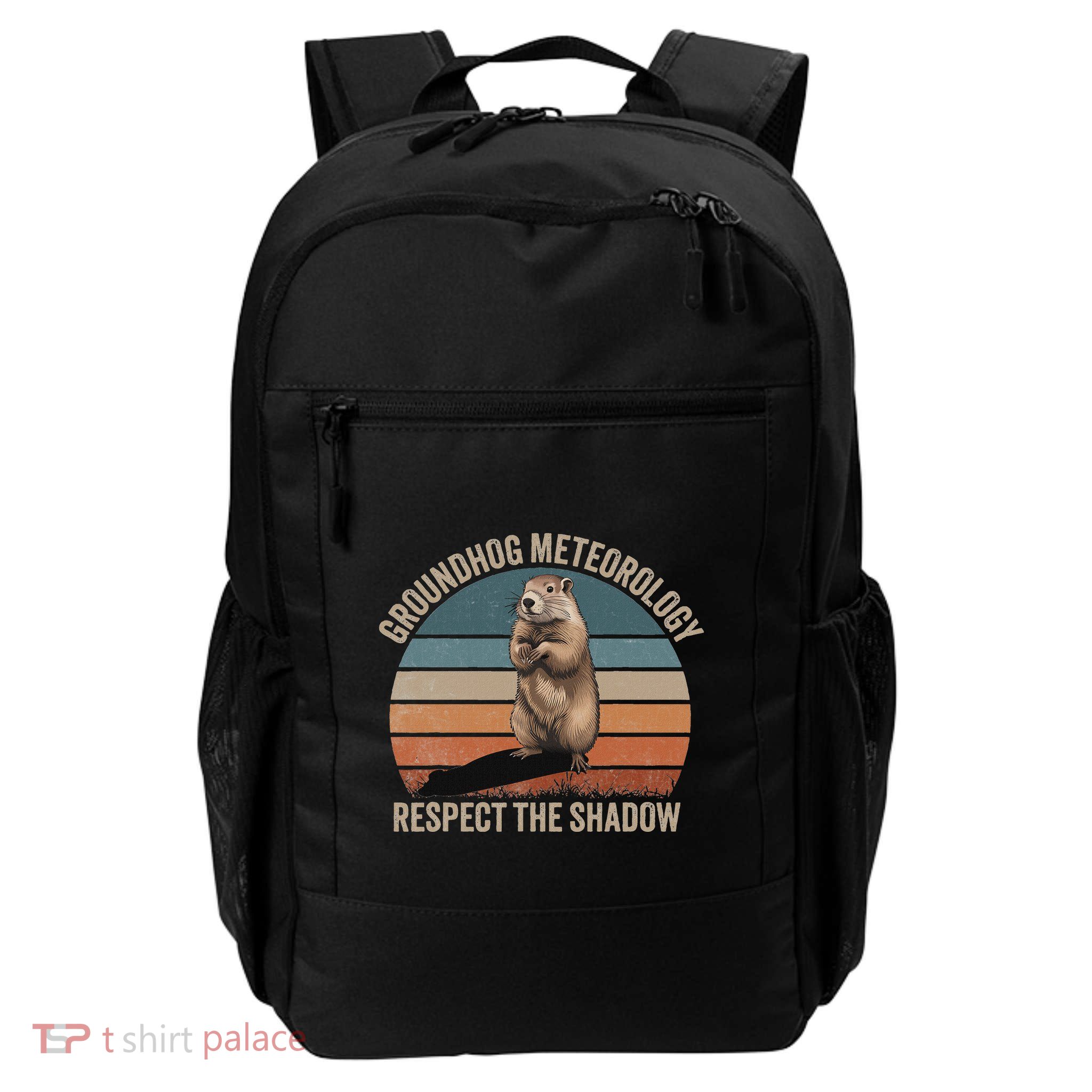 Groundhog Meteorology Respect The Shadow Daily Commute Backpack