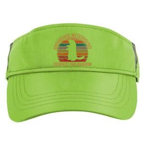 Groundhog Meteorology Respect The Shadow Gift Groundhog Day Funny Gift Adult Drive Performance Visor