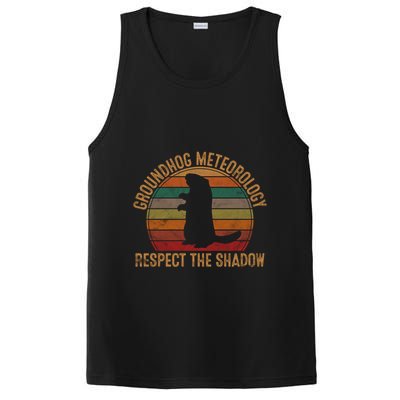 Groundhog Meteorology Respect The Shadow Gift Groundhog Day Funny Gift PosiCharge Competitor Tank