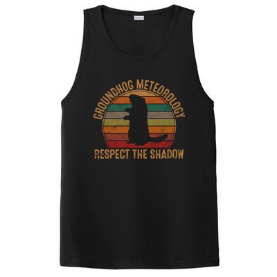 Groundhog Meteorology Respect The Shadow Gift Groundhog Day Funny Gift PosiCharge Competitor Tank