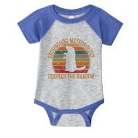 Groundhog Meteorology Respect The Shadow Gift Groundhog Day Funny Gift Infant Baby Jersey Bodysuit