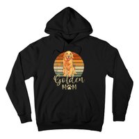 Golden Mom Retro Sunset Golden Retriever Lover Hoodie