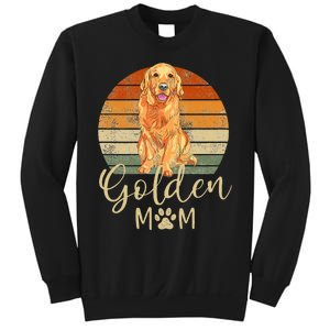 Golden Mom Retro Sunset Golden Retriever Lover Sweatshirt