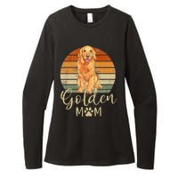 Golden Mom Retro Sunset Golden Retriever Lover Womens CVC Long Sleeve Shirt