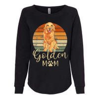 Golden Mom Retro Sunset Golden Retriever Lover Womens California Wash Sweatshirt