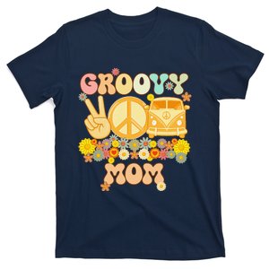 Groovy Mom Retro Matching Family Baby Shower MotherS Day T-Shirt