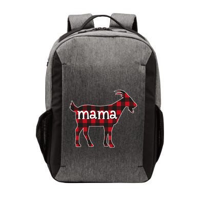 Goat Mama Red Plaid Merry Goatmas Christmas Mom Goat Lovers Vector Backpack