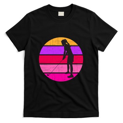 Golf Mom Retro Womens Golf Player Gift For Mother's Day T-Shirt